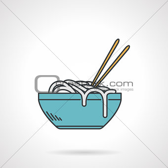 Flat vector icon for noodle dish