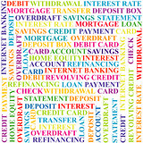 Colorful background with bank terms