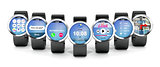Group of smart watches