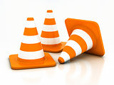 orange highway traffic cone