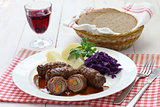 rouladen, beef olive, German beef roll