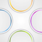 Abstract background with glossy circles
