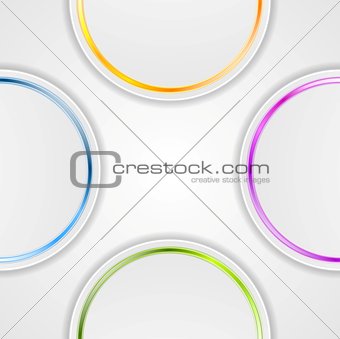 Abstract background with glossy circles