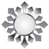 Metallic abstract logo shape