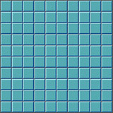stylized wall with blue tiles pattern