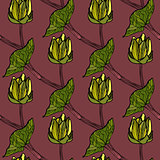 seamless floral pattern vector illustration