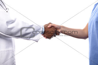 Two Doctors Shaking Hands