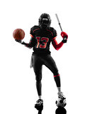 all americans sports  football player  silhouette