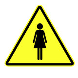 Woman  attention sign