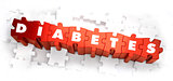 Diabetes - White Word on Red Puzzles.