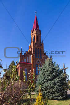 Catholic Church in Stolovichi (Stolowiczy), Belarus.