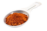 paprika powder on measuriong spoon