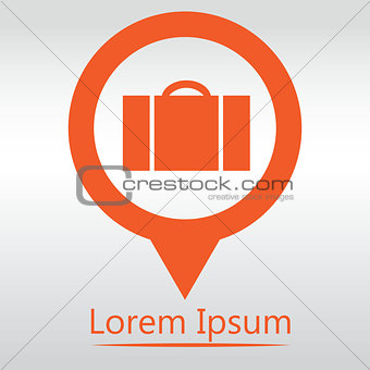 luggage  icon, icon map pin