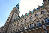 Rathaus, famous town hall in Hamburg, Germany