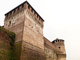 Soncino medieval castle view in Italy