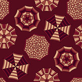 Vector Seamless  Pattern with Umbrellas