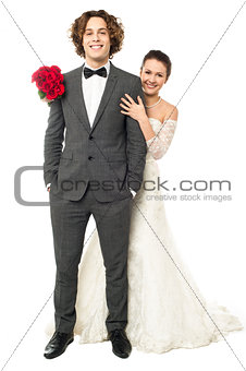Wedding couple, bride and groom