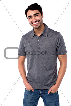 Handsome young man in casual clothes