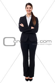 Cheerful young businesswoman