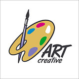 vector logo brush and palette for art