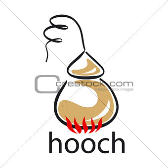 vector logo moonshine to create alcohol