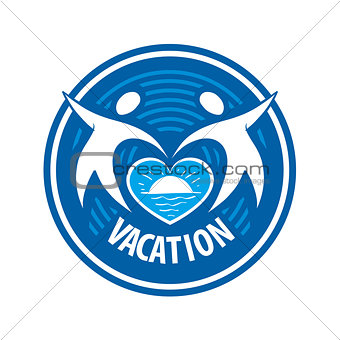 vector logo people keep the heart of the sea and the sun