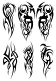 Set of tribal tattoos
