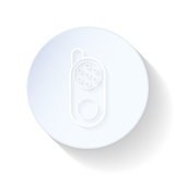 Baby monitor thin lines icon