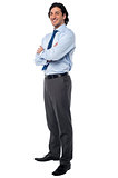 Business male in formals, full length portrait