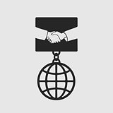 Medal Handshake symbol