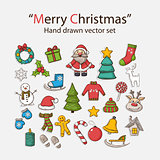 Vector Christmas set