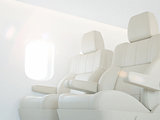 Luxury airplane interior