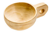 empty wooden scoop