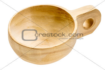 empty wooden scoop