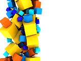 abstract cubes background