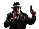 detective man criminal investigations  silhouette