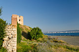 Ruins of the ancient Basilica of the Holy Mother of God Eleusa, Nesebar, Bulgaria