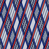 Tartan seamless rhombus texture in blue, red and grey