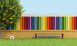 Colorful garden for children
