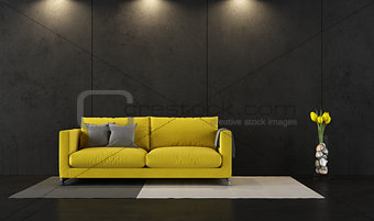 Black and yellow room