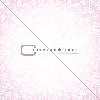 lace on pink background