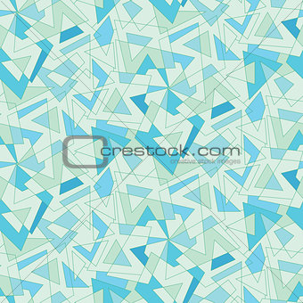 Vector blue mosaic abstraction. Seamless background