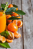Tangerine juice background
