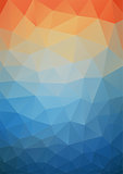 Tial orange polygonal background for web design