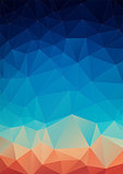 Spectrum geometric background made of triangles