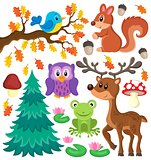 Forest animals theme set 1