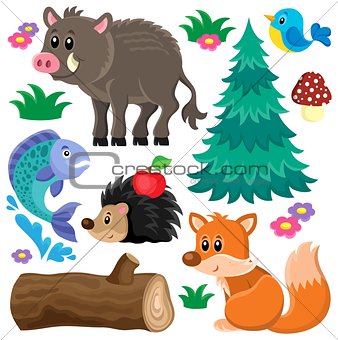 Forest animals theme set 2