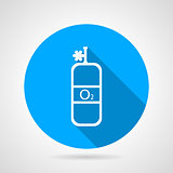 Flat vector icon for oxygen cylinder