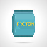 Protein pack flat vector icon