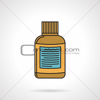 Flat vector icon for yellow jar